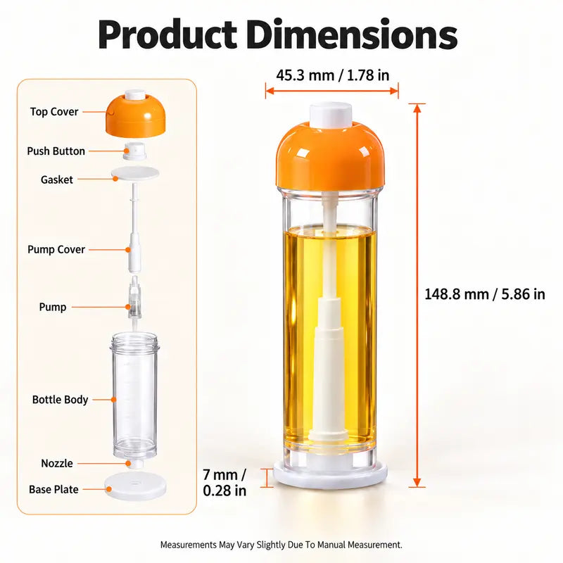 Refillable Oil Sprayer for Cooking – Fine Mist Olive Oil Mister for Air Fryer, Salad & BBQ