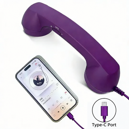 Vintage Retro USB-C Phone Handset for Smartphones