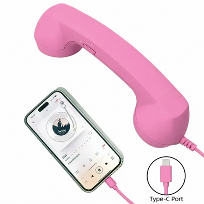 Vintage Retro USB-C Phone Handset for Smartphones