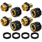 3/4" GHT Garden Hose Quick Connect Set – Leak-Resistant Male & Female Connectors