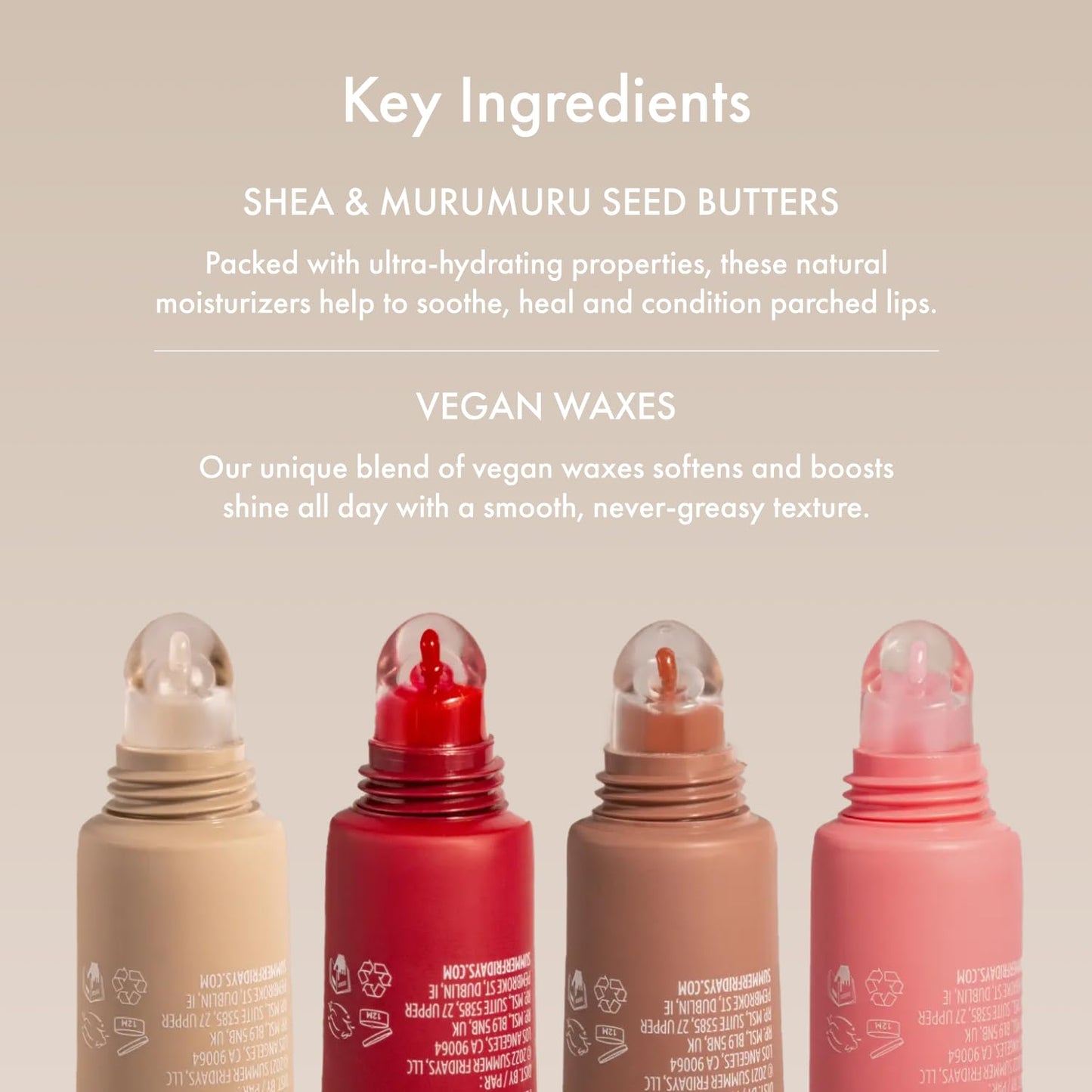 💧Sunkissed Feast Tinted Vegan Lip Butter Balm — Deeply Hydrates, Softens Dry Lips & Works as Lip Mask, Base or Gloss Topper