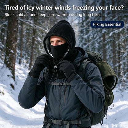 Warm Balaclava with Adjustable Drawstring – Face and Neck Protection