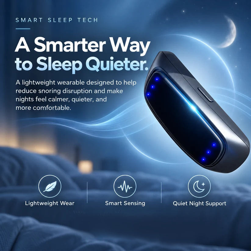 Smart Throat Anti-Snoring Device – Comfortable Nighttime Snore Relief