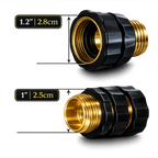 3/4" GHT Garden Hose Quick Connect Set – Leak-Resistant Male & Female Connectors