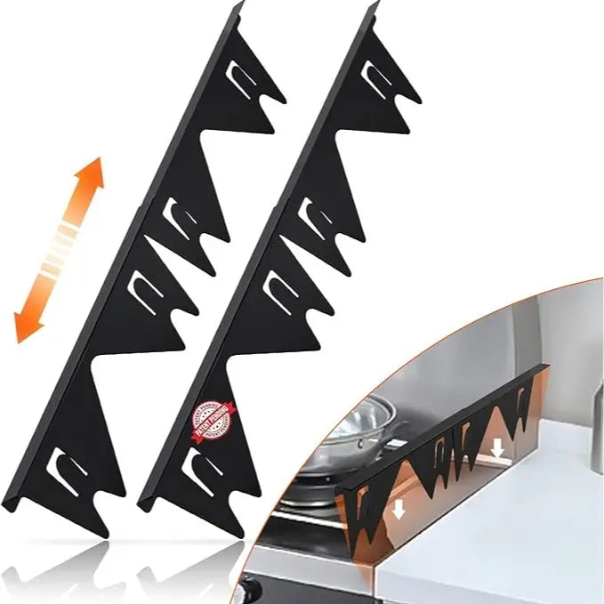 2 PCS Stainless Steel Gap Covers for Stove, Countertop, Washer & Sink