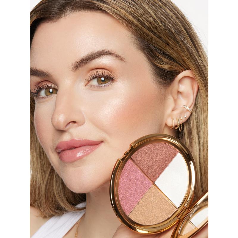✨Best Glow Draped Highlight & Blush Palette - 4 Dreamy Shades for Radiant Skin | Cruelty Free, Made in Korea🌸