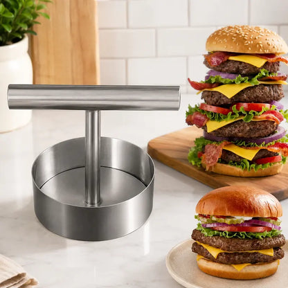 Stainless Steel Burger Patty Press – Uniform Patties Made Easy