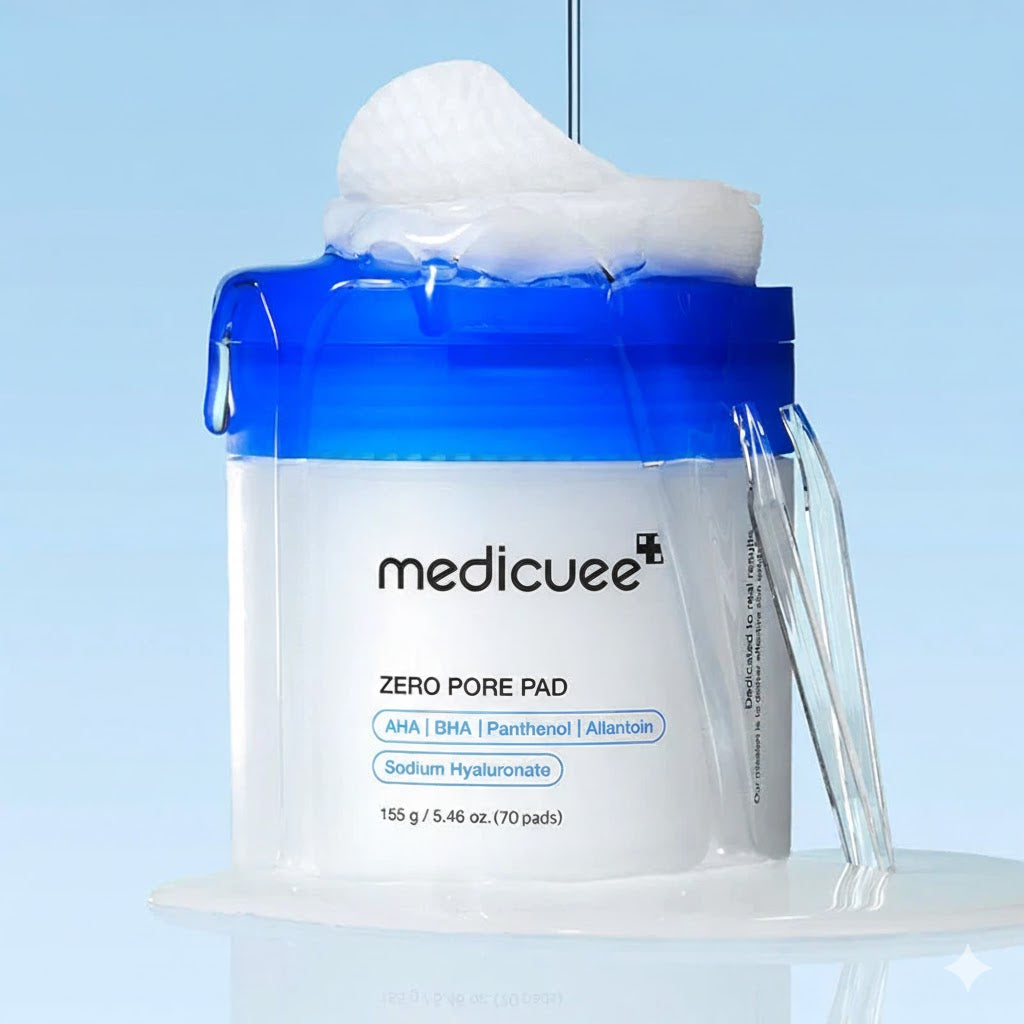 Medicuee Zero Pore Pad 2.0, Dual-Textured Facial Toner for Exfoliation and Pore Care