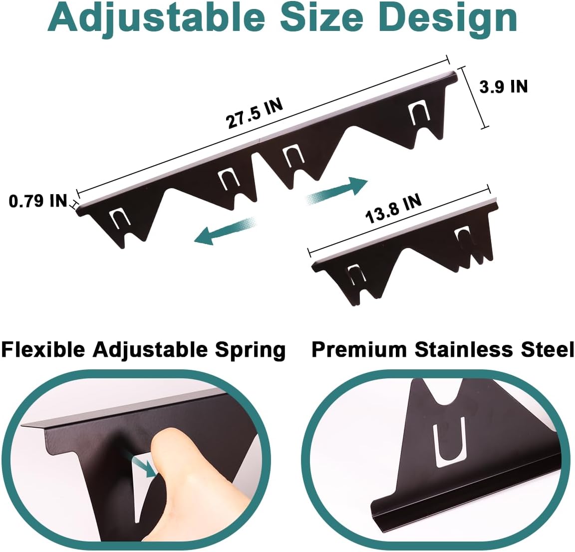 2 PCS Stainless Steel Gap Covers for Stove, Countertop, Washer & Sink ✓