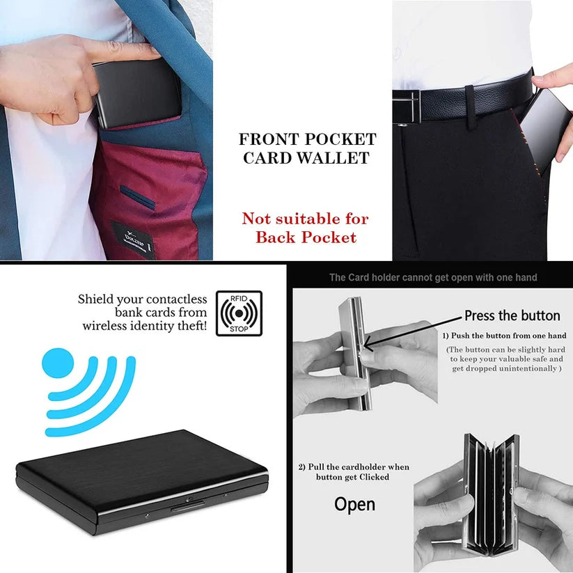 Ultra-Slim RFID Blocking Metal Card Holder – Upsell Offer