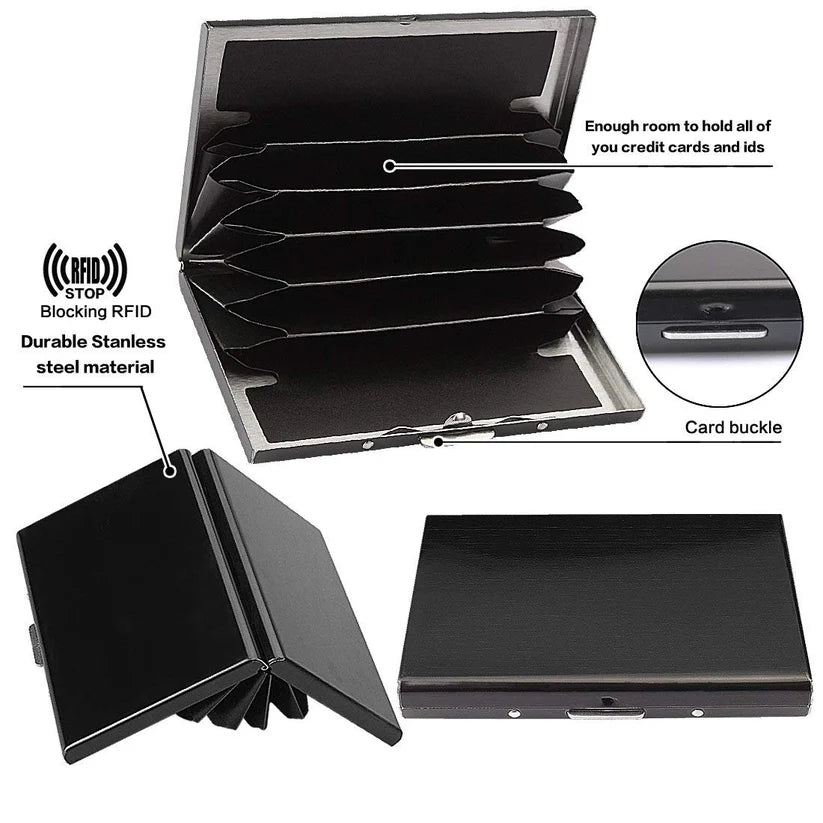 Ultra-Slim RFID Blocking Metal Card Holder – Upsell Offer