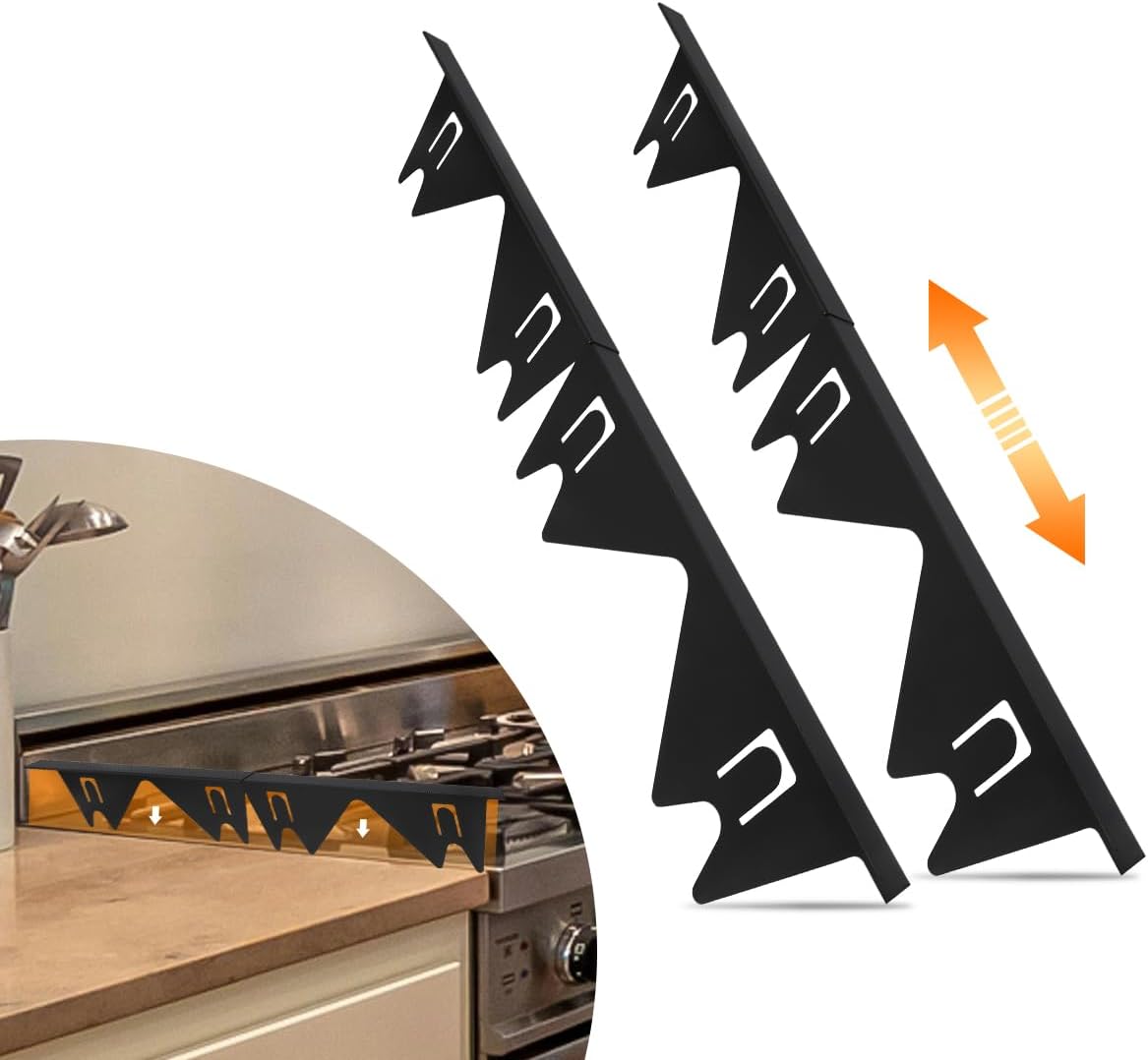 2 PCS Stainless Steel Gap Covers for Stove, Countertop, Washer & Sink ✓