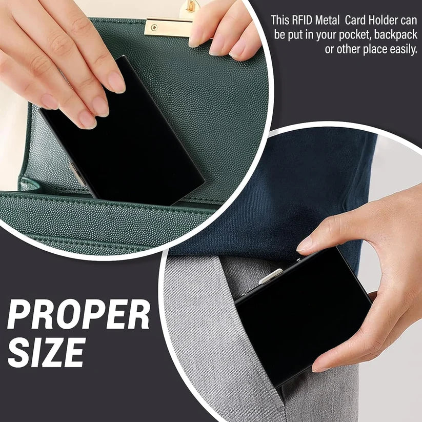 Ultra-Slim RFID Blocking Metal Card Holder – Upsell Offer