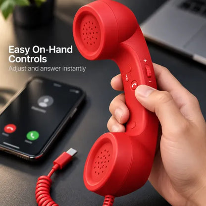 Vintage Retro USB-C Phone Handset for Smartphones