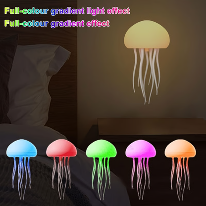 Smart Jellyfish Night Light with Voice Control, Animated Tentacles, and Color-Changing Glow🪼