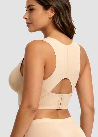 Front Closure Wireless Support Bra