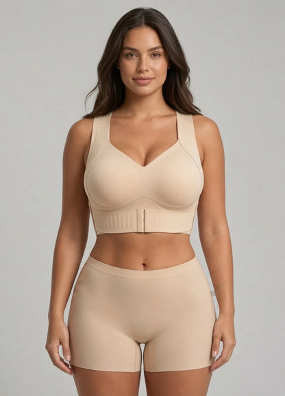 Front Closure Wireless Support Bra
