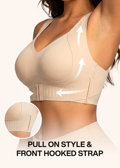 Front Closure Wireless Support Bra