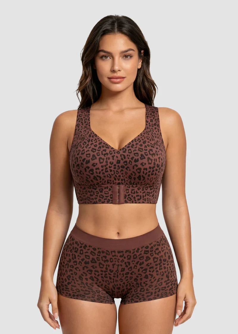 Front Closure Wireless Support Bra