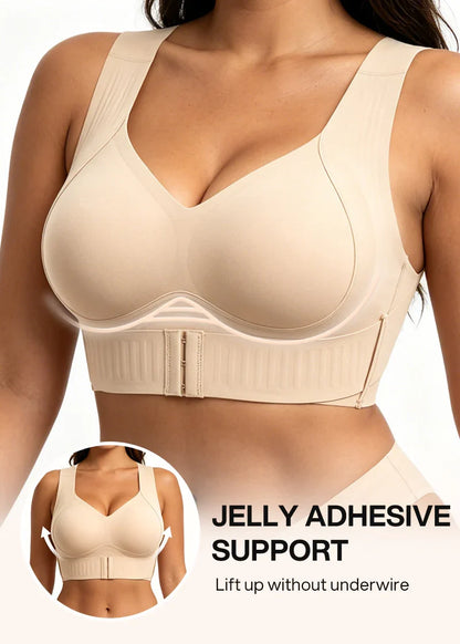 Front Closure Wireless Support Bra