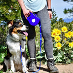 3-in-1 Dog Leash with Built-in Water Bottle, Collapsible Bowl & Poop Bag Dispenser🎒
