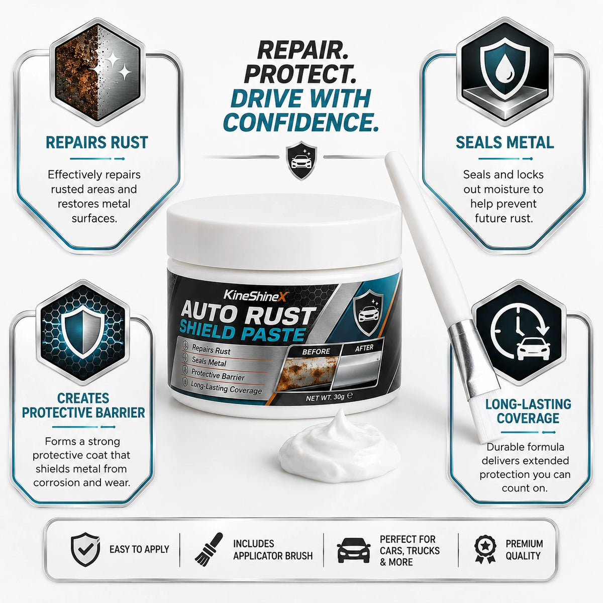 Car Metal Rust Repair Paste