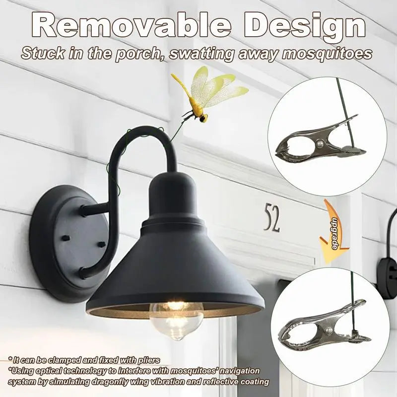 12-Piece Dragonfly Garden Clip Set💡