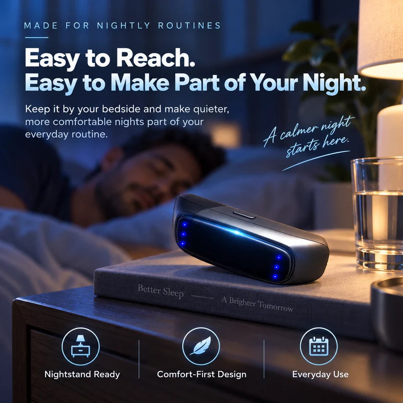 Smart Throat Anti-Snoring Device – Comfortable Nighttime Snore Relief