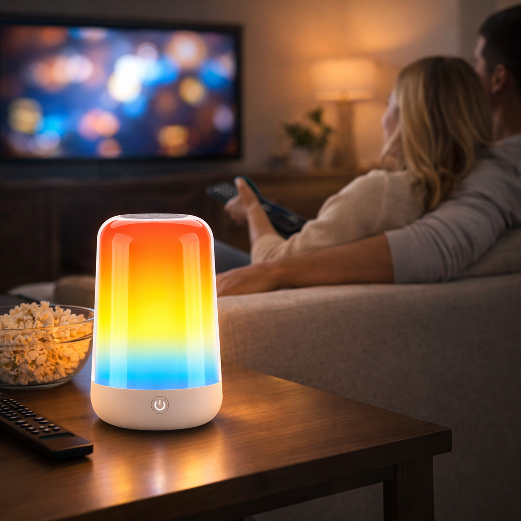 Smart Color Changing LED Night Light - Touch Control Desk Lamp with USB Charging