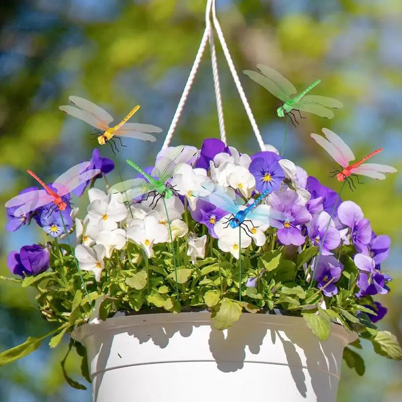 12-Piece Dragonfly Garden Clip Set💡