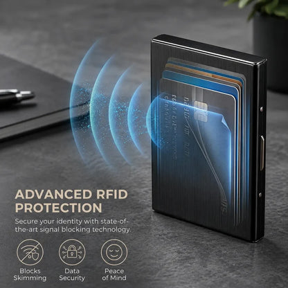 Ultra-Slim RFID Blocking Metal Card Holder – Upsell Offer