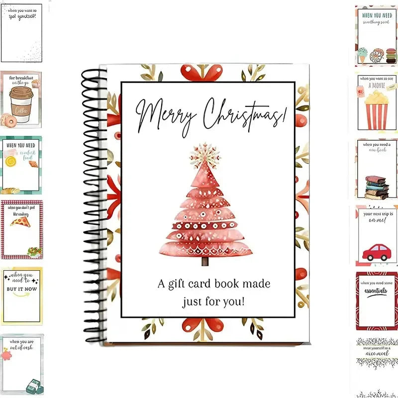 Christmas Gift Card Holder Book – DIY Spiral-Bound Holiday Gift Album