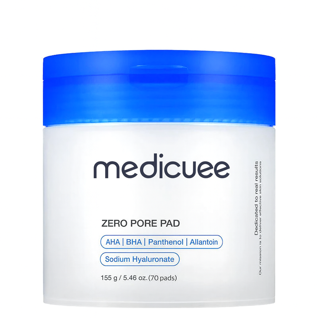 Medicuee Zero Pore Pad 2.0, Dual-Textured Facial Toner for Exfoliation and Pore Care