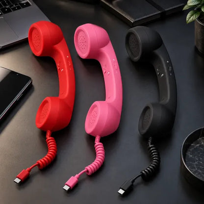 Vintage Retro USB-C Phone Handset for Smartphones