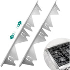 2 PCS Stainless Steel Gap Covers for Stove, Countertop, Washer & Sink