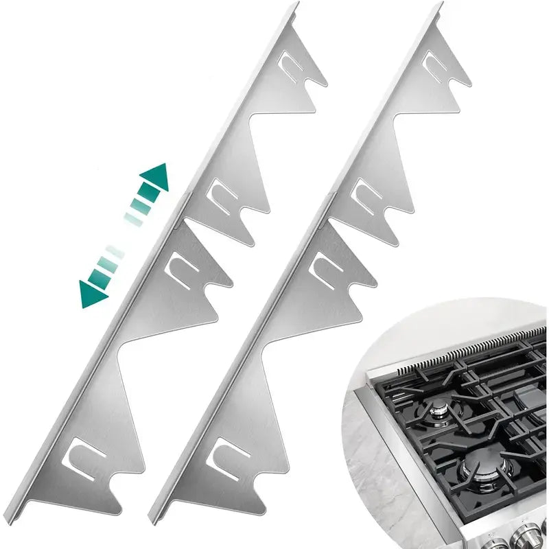 2 PCS Stainless Steel Gap Covers for Stove, Countertop, Washer & Sink ✓