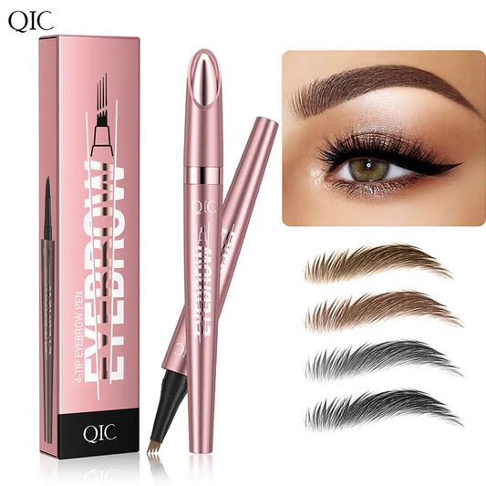 4-Tip Waterproof Micro Brow Pen
