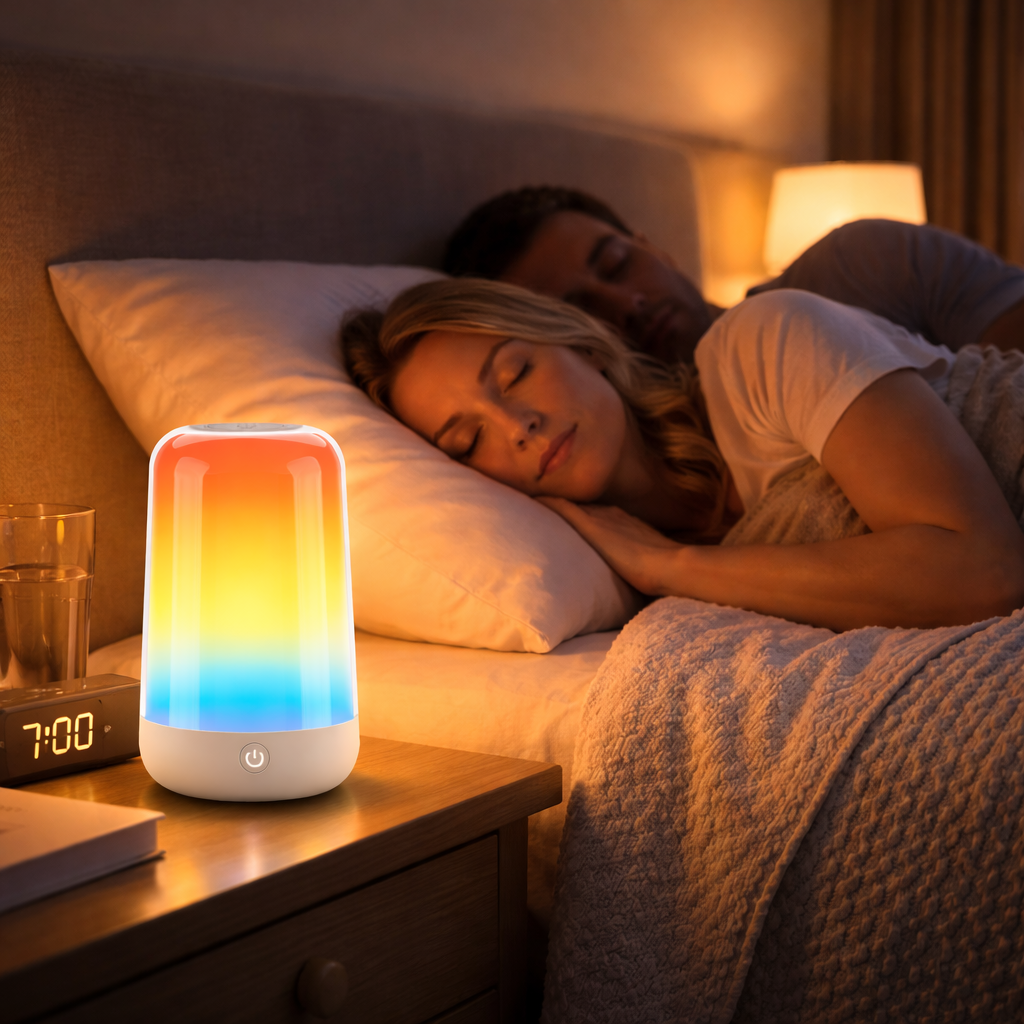 Smart Color Changing LED Night Light - Touch Control Desk Lamp with USB Charging