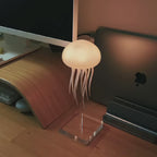 Smart Jellyfish Night Light with Voice Control, Animated Tentacles, and Color-Changing Glow
